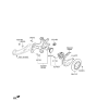 Diagram for Hyundai Ioniq Brake Dust Shield - 58243-G2300