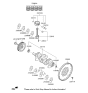 Diagram for 2019 Hyundai Ioniq Rod Bearing - 23060-04503