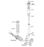 Diagram for Hyundai Azera Shock Absorber - 55311-3V080