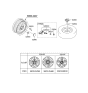 Diagram for Hyundai Azera Spare Wheel - 52910-3V360