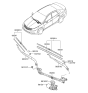 Diagram for 2012 Hyundai Azera Wiper Arm - 98311-3V000