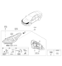 Diagram for Hyundai Azera Headlight - 92102-3V020