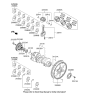 Diagram for 2013 Hyundai Azera Piston Ring Set - 23040-3CGA0