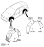 Diagram for Hyundai Ioniq Wheelhouse - 86812-G2000