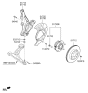 Diagram for Hyundai Kona Wheel Hub - 51750-F2000