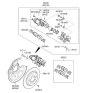 Diagram for 2019 Hyundai Ioniq Brake Caliper - 58311-G7A30