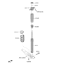 Diagram for Hyundai Santa Fe Hybrid Coil Spring Insulator - 55334-S1000