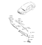 Diagram for Hyundai Elantra Wiper Linkage - 98120-AB000