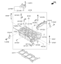Diagram for 2020 Hyundai Tucson Cylinder Head Gasket - 22311-2E100