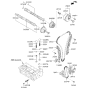 Diagram for Hyundai Kona Timing Chain Guide - 24430-2J000