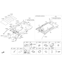 Diagram for 2019 Hyundai Tucson Sun Visor - 85201-D3140-UUE