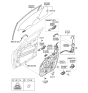 Diagram for 2020 Hyundai Tucson Window Motor - 82450-D3010