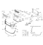 Diagram for Hyundai Tucson Grille - 86350-D3660