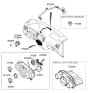 Diagram for Hyundai Accent Blower Control Switches - 97258-1E100