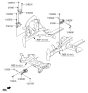 Diagram for Hyundai Elantra Engine Mount Torque Strut - 21830-A5300