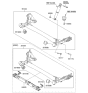 Diagram for Hyundai Accent Axle Beam - 55100-1R000