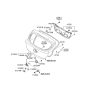 Diagram for Hyundai Accent Trunk Latch - 95750-0U200
