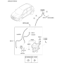 Diagram for Hyundai Accent Washer Reservoir - 98620-1R010