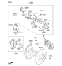 Diagram for 2014 Hyundai Accent Brake Caliper - 58311-1RA30