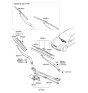Diagram for 2005 Hyundai Sonata Wiper Blade - 98361-3K000