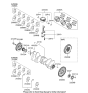 Diagram for Hyundai Veracruz Crankshaft Gear - 23122-3C100