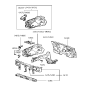 Diagram for Hyundai Excel Radiator Support - 64100-24311