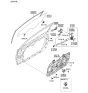 Diagram for Hyundai Elantra Window Run - 82530-3X000