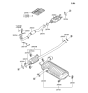 Diagram for Hyundai Tucson Exhaust Pipe - 28610-2E150