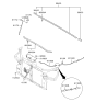 Diagram for Hyundai Tucson Hood Cable - 81190-2E000