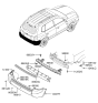 Diagram for 2009 Hyundai Tucson Bumper - 86610-2E000