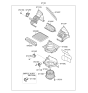 Diagram for Hyundai Veloster Blower Motor Resistor - 97128-1R000