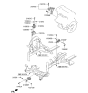 Diagram for Hyundai Veloster Engine Mount Bracket - 21830-1R200