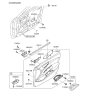 Diagram for 2014 Hyundai Veloster Door Handle - 82620-2V000-CR