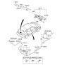 Diagram for Hyundai Wiper Linkage - 98700-2V000