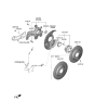 Diagram for Hyundai Sonata Hybrid Wheel Bearing - 52730-C1100