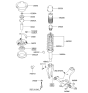 Diagram for 2002 Hyundai XG350 Coil Springs - 54650-39501