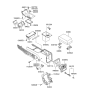 Diagram for Hyundai XG350 Center Console Base - 84611-39101-LK