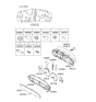 Diagram for 2000 Hyundai XG300 Instrument Panel Light Bulb - 94369-39000