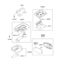 Diagram for Hyundai XG350 Dome Light - 92830-39000-CI