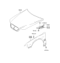 Diagram for Hyundai XG300 Fender - 66310-39301
