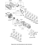 Diagram for Hyundai Santa Fe Crankshaft Thrust Washer Set - 21030-35705