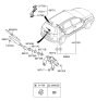 Diagram for Hyundai Elantra Touring Wiper Arm - 98811-2L000