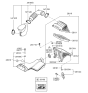 Diagram for Hyundai Sonata Hybrid Air Duct - 28210-4R100