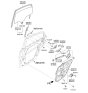 Diagram for Hyundai Sonata Hybrid Window Regulator - 83471-3S001