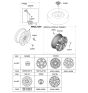 Diagram for 2019 Hyundai Kona Wheel Cover - 52960-J9500
