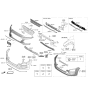 Diagram for 2020 Hyundai Kona Bumper Reflector - 92407-J9200