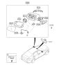 Diagram for 2014 Hyundai Genesis Side Marker Light - 87623-B1000