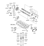 Diagram for 2006 Hyundai Santa Fe Valve Stem Seal - 22224-23500