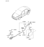 Diagram for Hyundai Sonata Fuel Door Hinge - 79553-29000