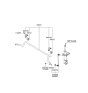 Diagram for Hyundai Accent Sway Bar Bracket - 54814-1G000